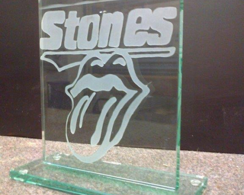 Sandstrahlarbeit Rolling Stones